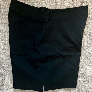 SPANX Black dress short faux front pockets back pockets.